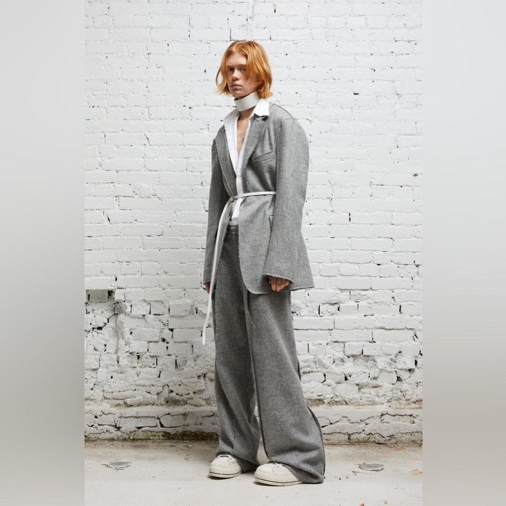 R13 Oversized Ragged Blazer and pants set 2 Pieces.